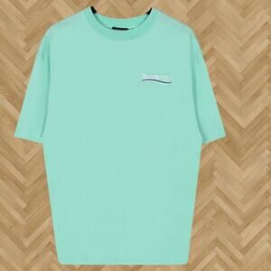 Balenciaga Men's Green Short Sleeve